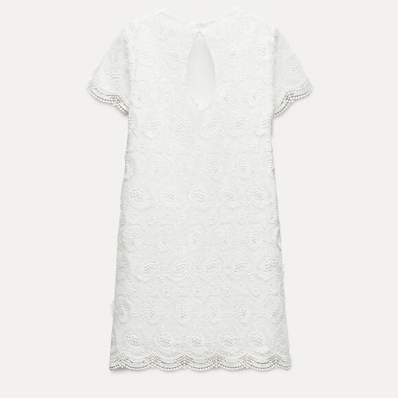Zara FRINGED MINI DRESS - Picture 7 of 9